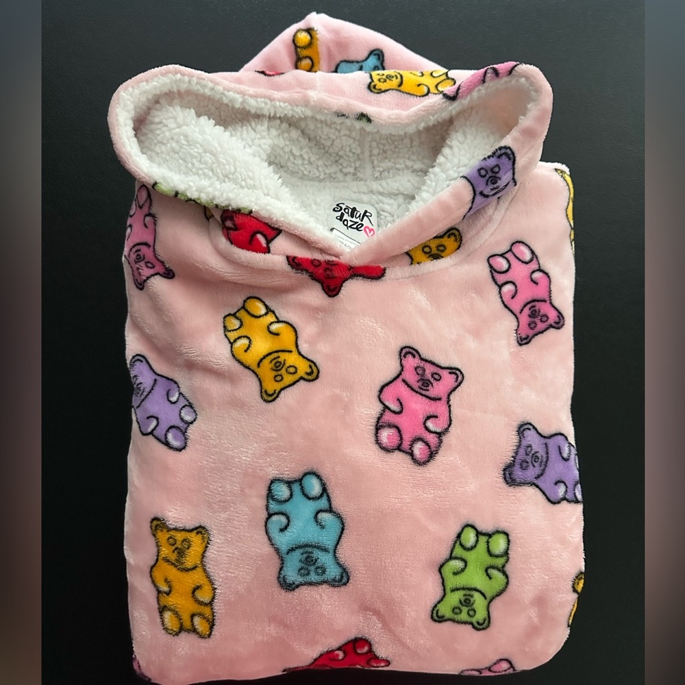 Women’s Multicolored Oversized Gummy Bear Hoodie One Size